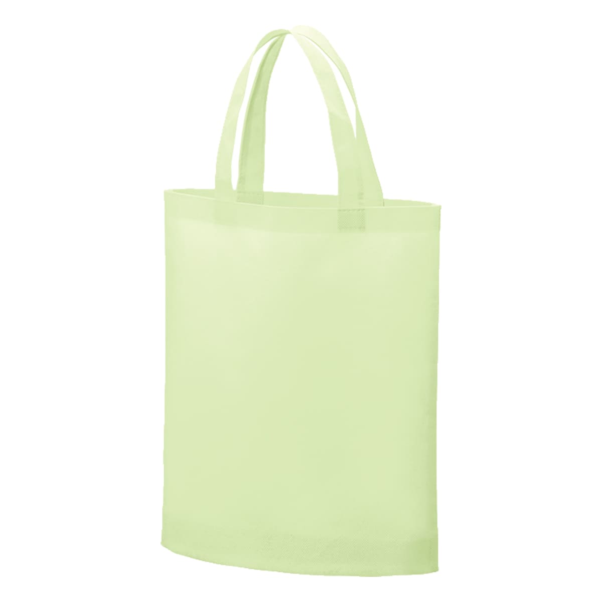 不織布A4ガゼットマチ付きトート | ノベルティ(小物) | 1枚 | TR-1340 | ライトグリーン