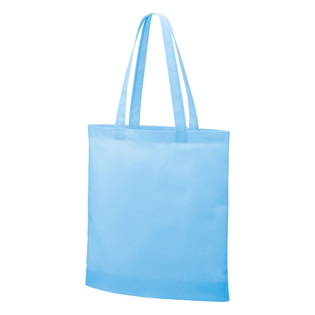 不織布ガゼットマチ付ショルダートート | ノベルティ(小物) | 1枚 | TR-1341 | フロスティブルー