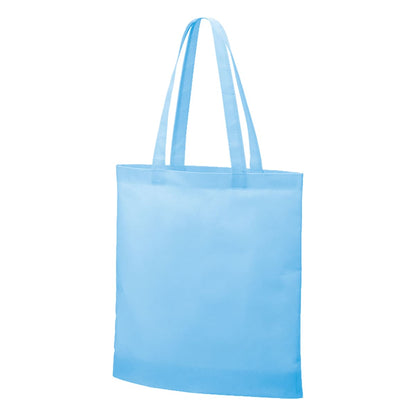 不織布ガゼットマチ付ショルダートート | ノベルティ(小物) | 1枚 | TR-1341 | フロスティブルー