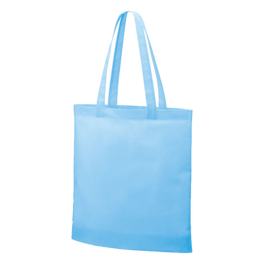 不織布ガゼットマチ付ショルダートート | ノベルティ(小物) | 1枚 | TR-1341 | フロスティブルー