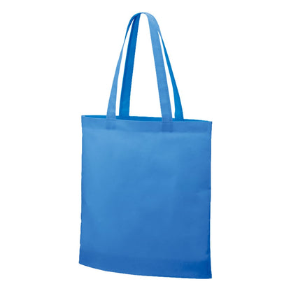 不織布ガゼットマチ付ショルダートート | ノベルティ(小物) | 1枚 | TR-1341 | スカイブルー