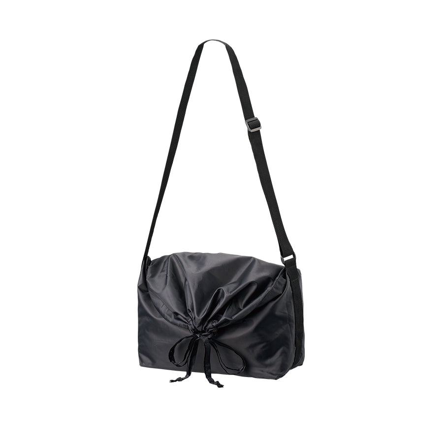 巾着ポリショルダーバッグ | ノベルティ(小物) | 1枚 | TR-1365 | ブラック