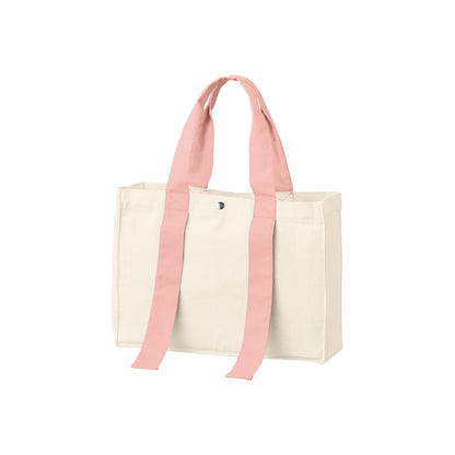 キャンバスカラーハンドルスクエアトート | ノベルティ(小物) | 1枚 | TR-1383 | スモークピンク
