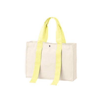 キャンバスカラーハンドルスクエアトート | ノベルティ(小物) | 1枚 | TR-1383 | レモンイエロー