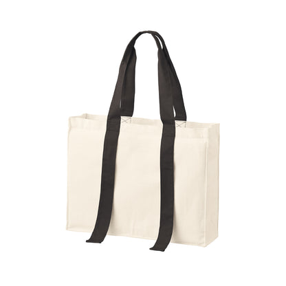 キャンバスカラーハンドルスクエアキャリーオントート | ノベルティ(小物) | 1枚 | TR-1384 | ナイトブラック