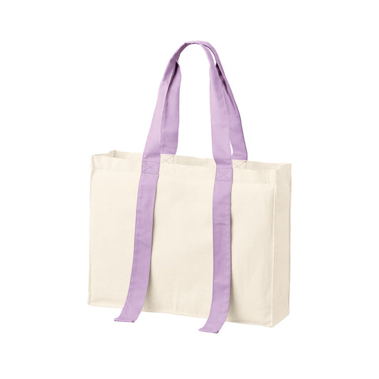 キャンバスカラーハンドルスクエアキャリーオントート | ノベルティ(小物) | 1枚 | TR-1384 | パープル