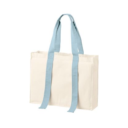 キャンバスカラーハンドルスクエアキャリーオントート | ノベルティ(小物) | 1枚 | TR-1384 | スモークブルー