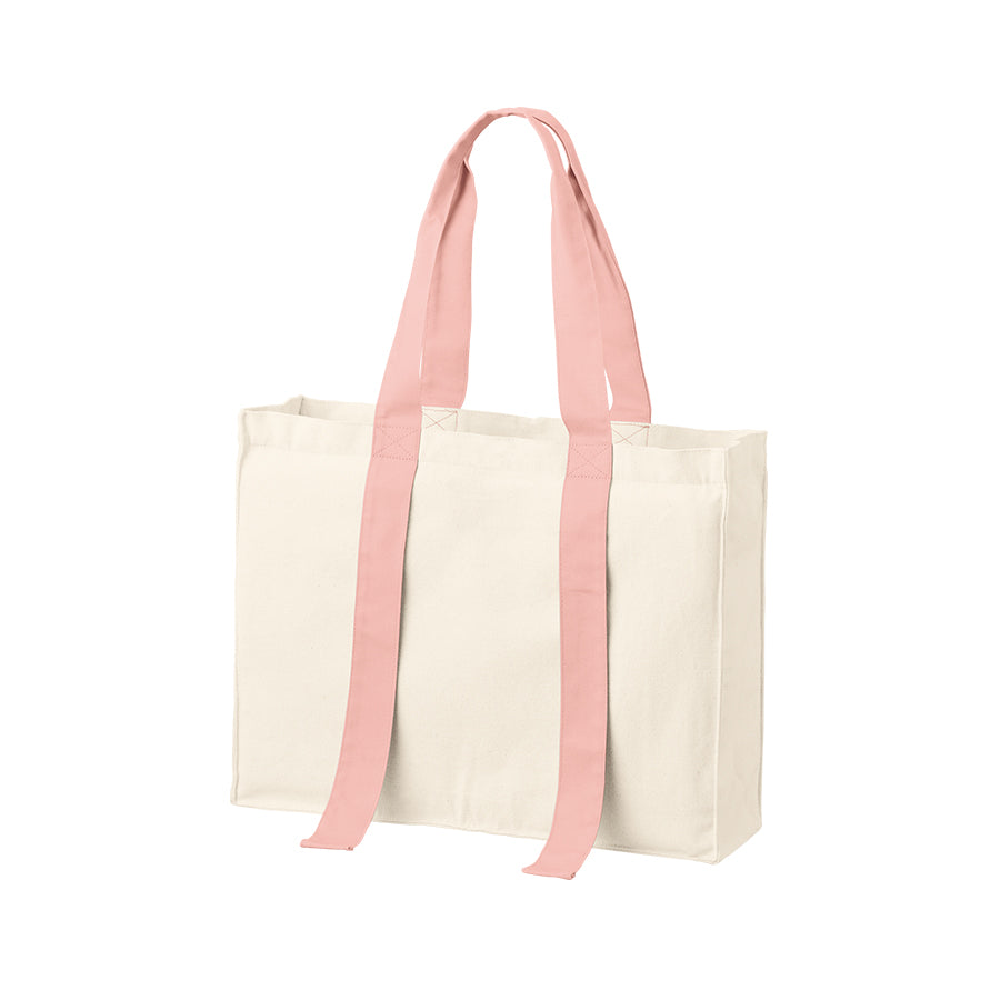 キャンバスカラーハンドルスクエアキャリーオントート | ノベルティ(小物) | 1枚 | TR-1384 | スモークピンク