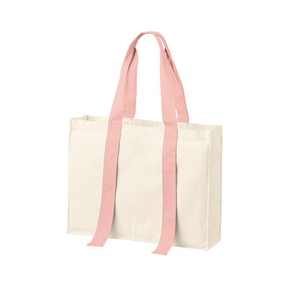 キャンバスカラーハンドルスクエアキャリーオントート | ノベルティ(小物) | 1枚 | TR-1384 | スモークピンク