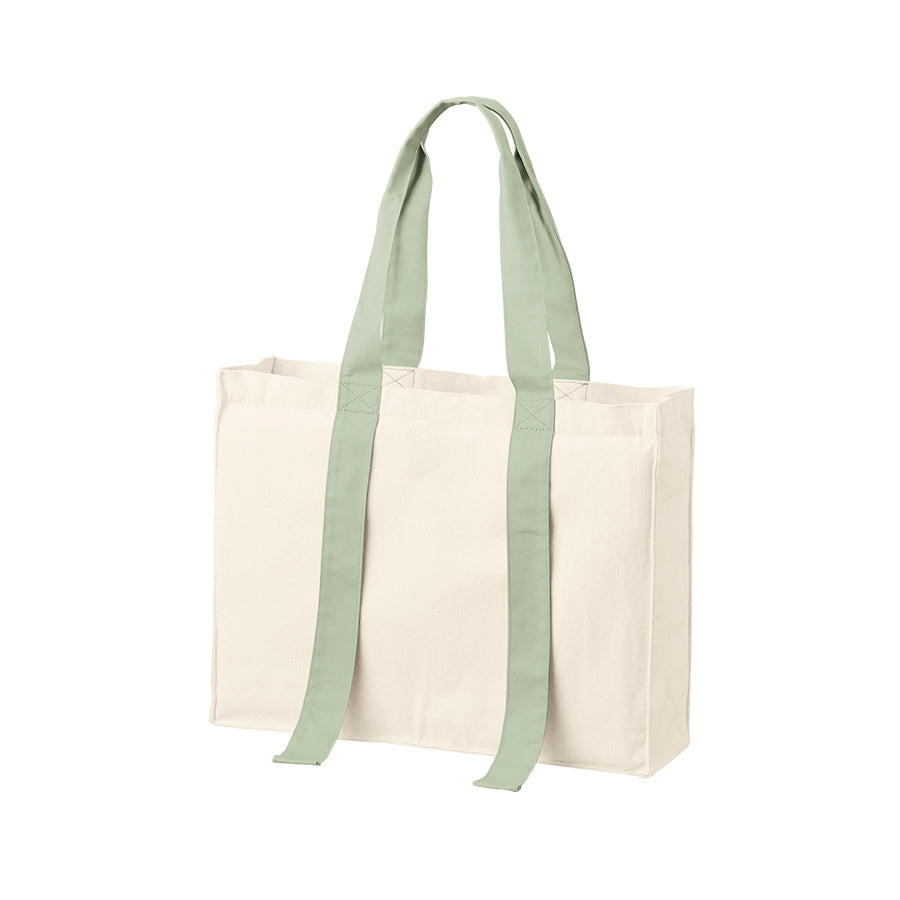 キャンバスカラーハンドルスクエアキャリーオントート | ノベルティ(小物) | 1枚 | TR-1384 | オリーブ