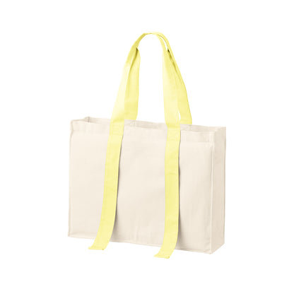 キャンバスカラーハンドルスクエアキャリーオントート | ノベルティ(小物) | 1枚 | TR-1384 | レモンイエロー