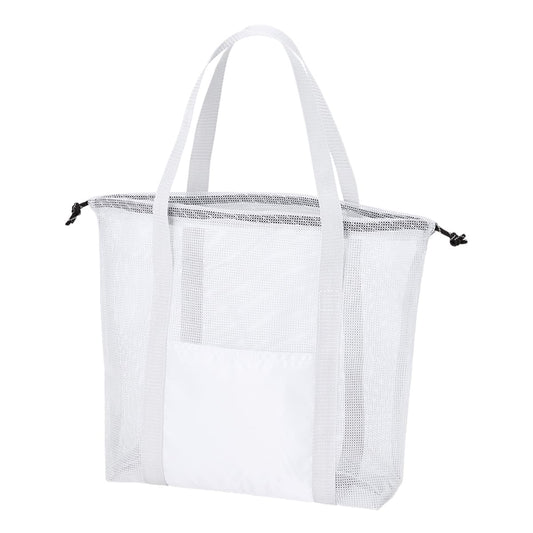 メッシュライントート（L） | ノベルティ(小物) | 1枚 | TR-1396 | ホワイト