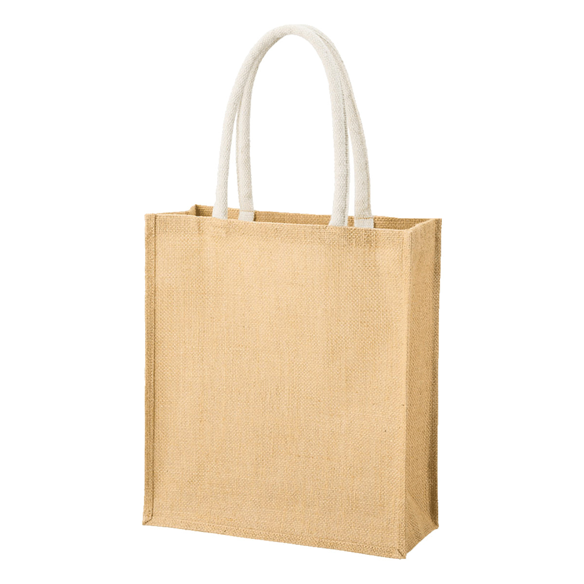 ジュートスクエアトート（ML） | ノベルティ(小物) | 1枚 | TR-1398 | ナチュラルベージュ