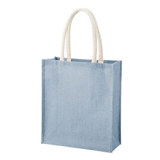 ジュートスクエアトート（ML） | ノベルティ(小物) | 1枚 | TR-1398 | スモークブルー