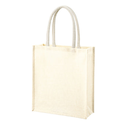 ジュートスクエアトート（ML） | ノベルティ(小物) | 1枚 | TR-1398 | ナチュラルホワイト