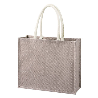 ジュートスクエアトート（ML）ワイド | ノベルティ(小物) | 1枚 | TR-1399 | グレー