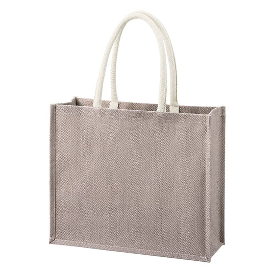 ジュートスクエアトート（ML）ワイド | ノベルティ(小物) | 1枚 | TR-1399 | グレー