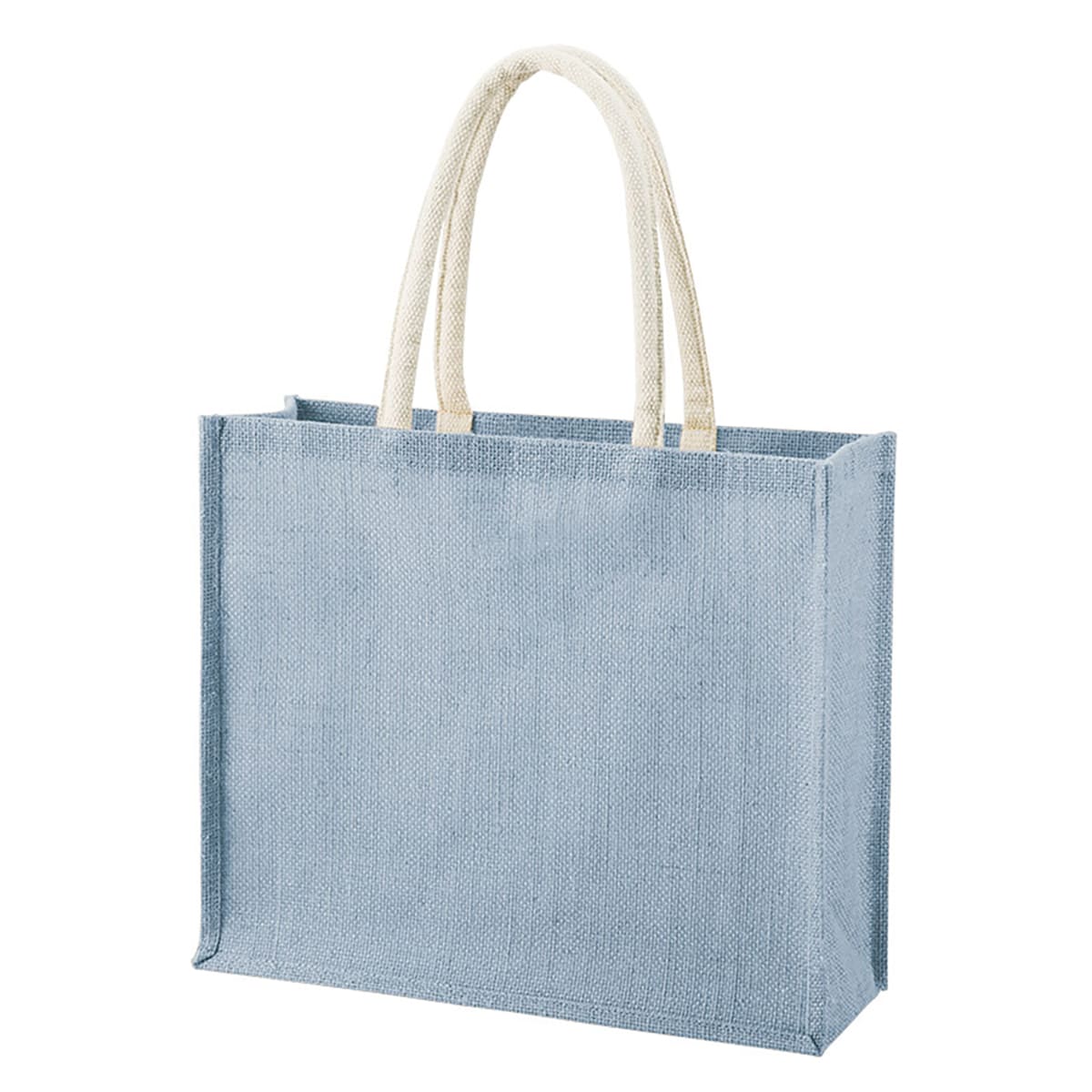 ジュートスクエアトート（ML）ワイド | ノベルティ(小物) | 1枚 | TR-1399 | スモークブルー