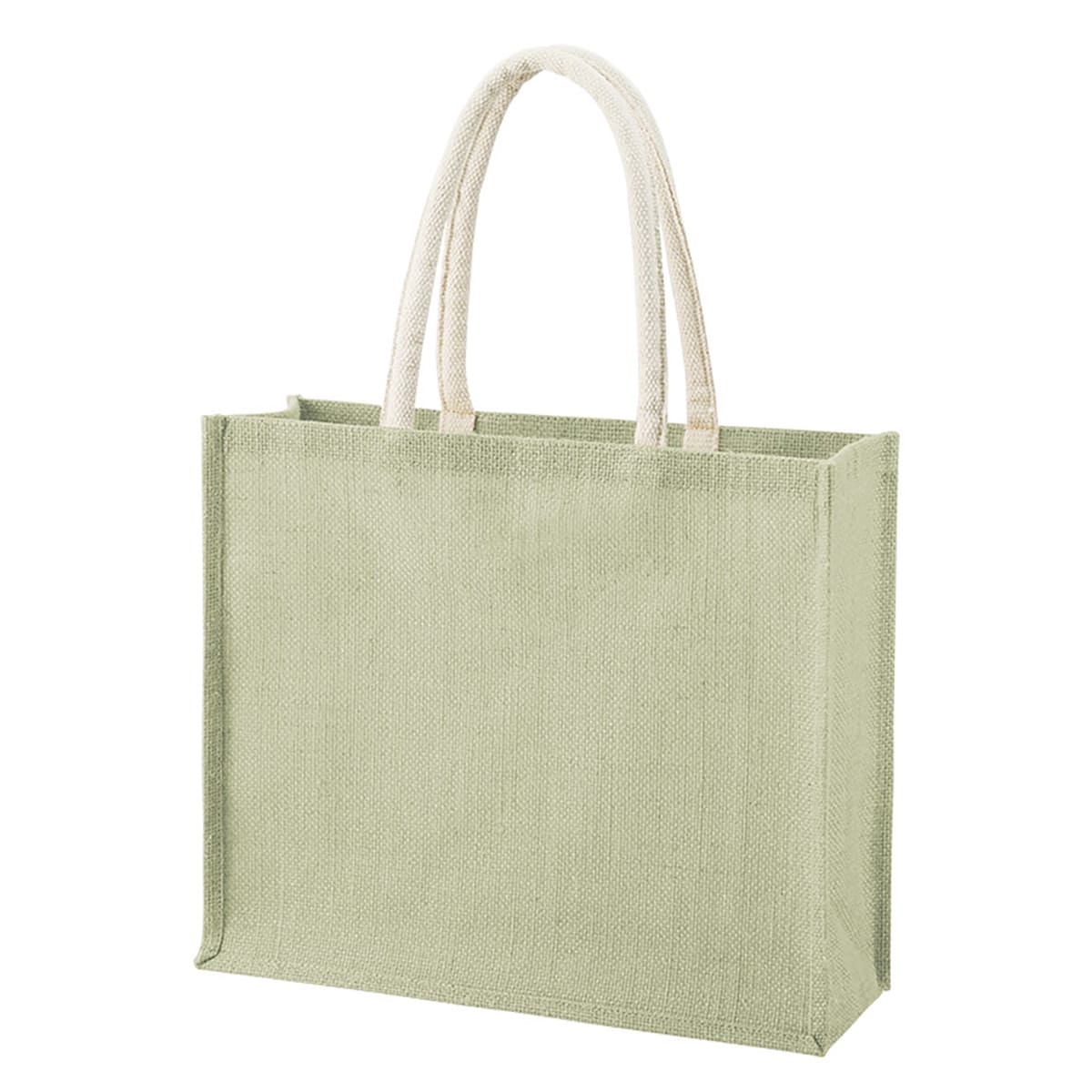 ジュートスクエアトート（ML）ワイド | ノベルティ(小物) | 1枚 | TR-1399 | オリーブ