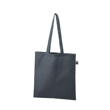 フェアトレードコットンカジュアルフラットバッグ（L） | ノベルティ(小物) | 1枚 | TR-1401 | ネイビー