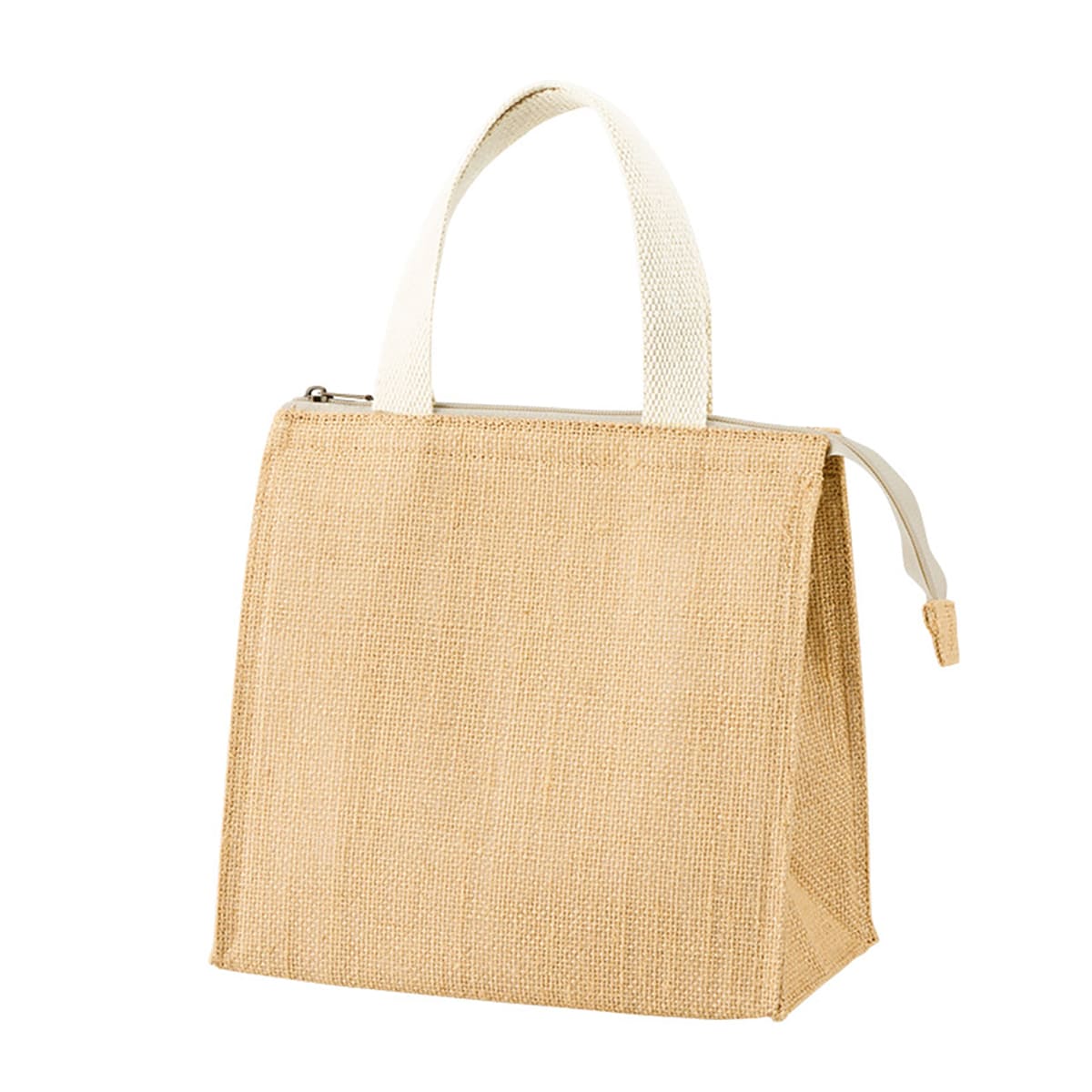 ジュートスクエア保冷トート（S） | ノベルティ(小物) | 1枚 | TR-1405 | ナチュラルベージュ