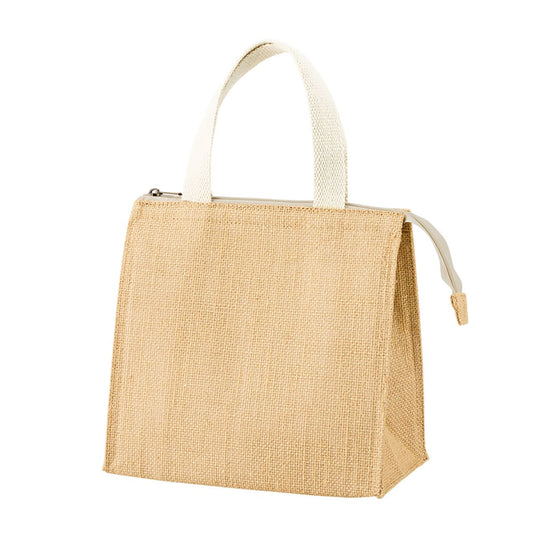 ジュートスクエア保冷トート（S） | ノベルティ(小物) | 1枚 | TR-1405 | ナチュラルベージュ