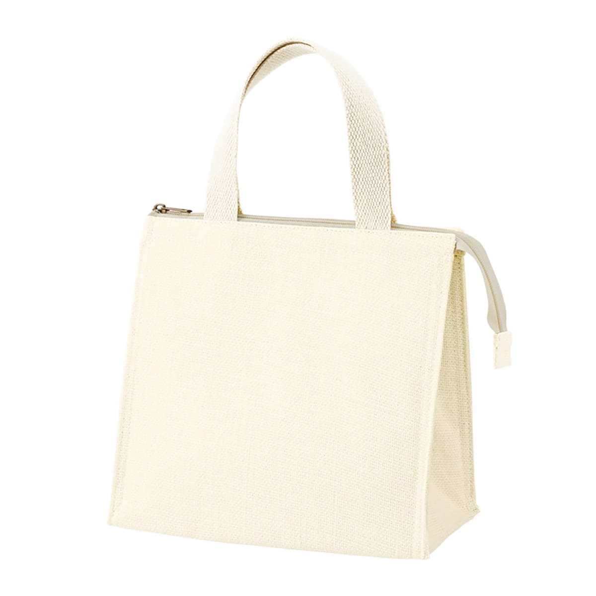 ジュートスクエア保冷トート（S） | ノベルティ(小物) | 1枚 | TR-1405 | ナチュラルホワイト