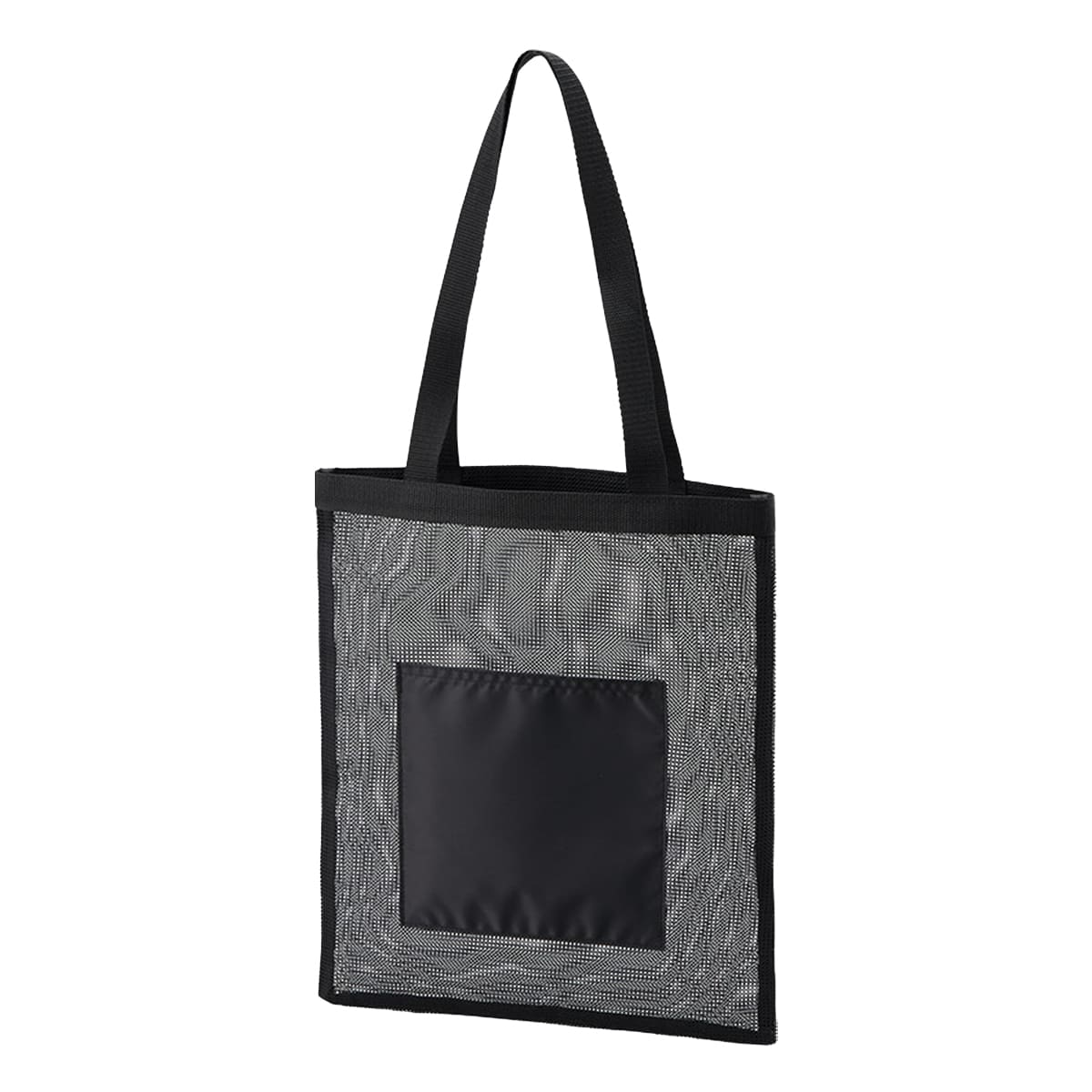 メッシュフラットトート | ノベルティ(小物) | 1枚 | TR-1435 | ブラック