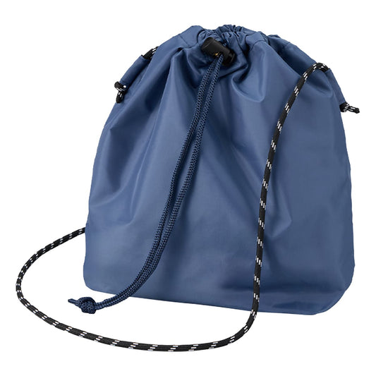 ファインライトポリ巾着ショルダー | ノベルティ(小物) | 1枚 | TR-1438 | ネイビー