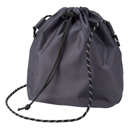 ファインライトポリ巾着ショルダー | ノベルティ(小物) | 1枚 | TR-1438 | グレー