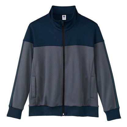 ユニセックスジャケット | 介護服（福祉・ケア） | 1枚 | TJ0804U | グレー×ネイビー