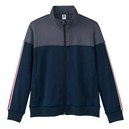 ユニセックスジャケット | 介護服（福祉・ケア） | 1枚 | TJ0804U | ネイビー×グレー