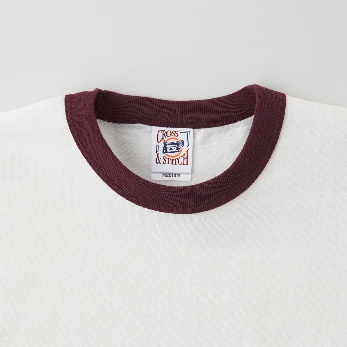 オープンエンド マックスウェイト リンガーTシャツ | メンズ | 1枚 | OE1121 | ナチュラル×スミクロ