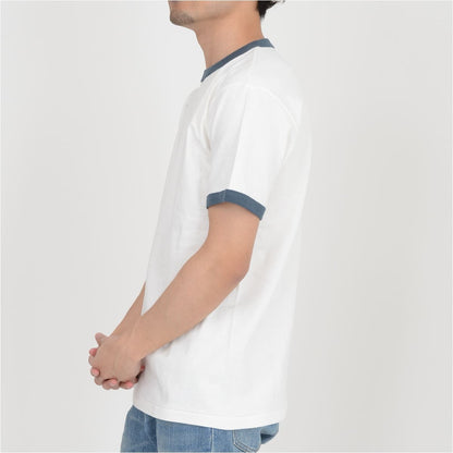 オープンエンド マックスウェイト リンガーTシャツ | メンズ | 1枚 | OE1121 | ヘザーグレー×デニム