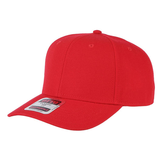 OTTO 6パネルミッドプロファイルベースボールキャップ | ノベルティ(小物) | 1枚 | OTC-365 | レッド