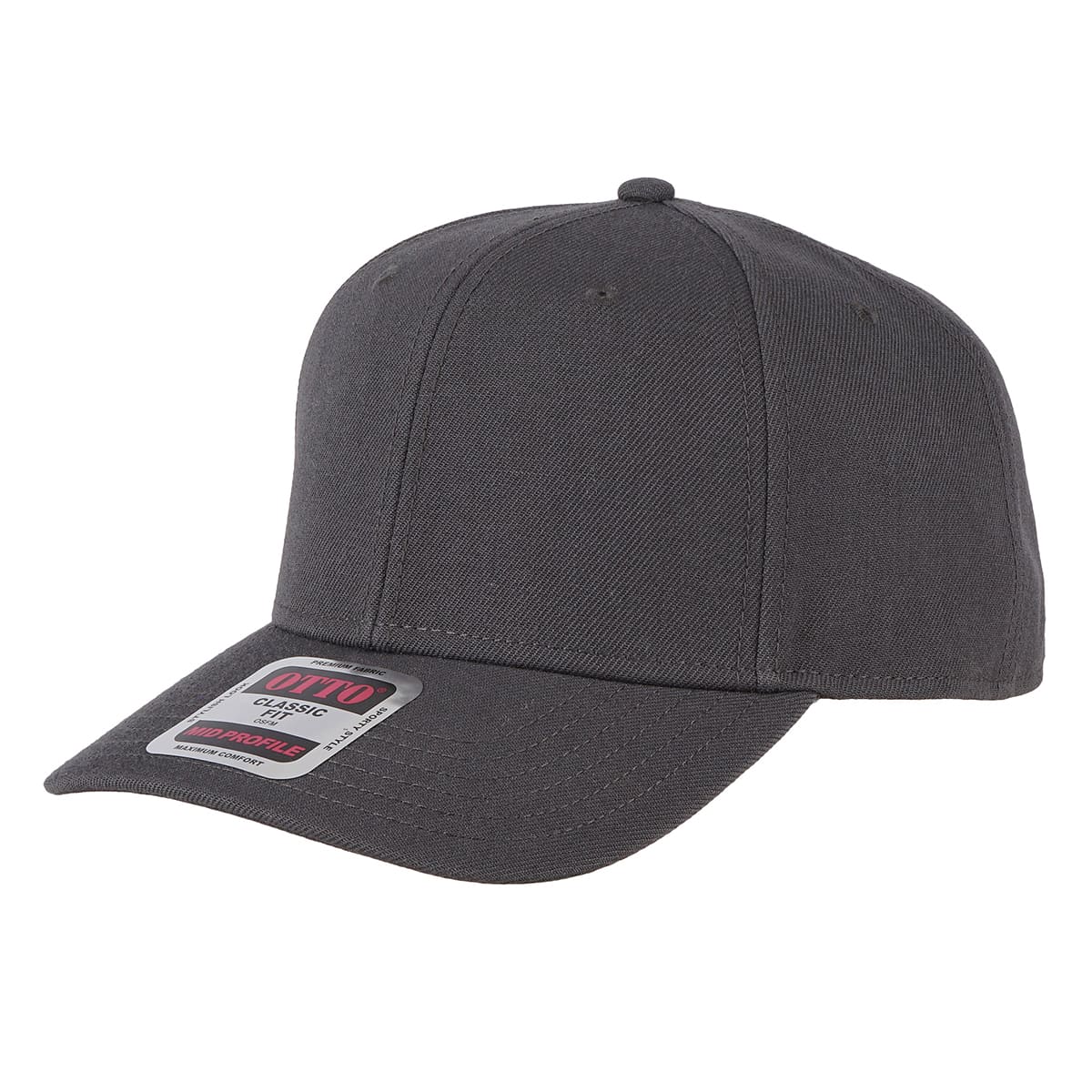 OTTO 6パネルミッドプロファイルベースボールキャップ | ノベルティ(小物) | 1枚 | OTC-365 | チャコール