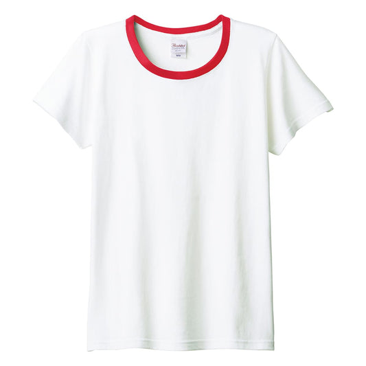 5.6オンス ヘビーウェイトTシャツ | レディース | 1枚 | 00085-CVT | ホワイト×レッド