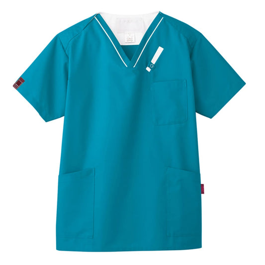 スクラブ（PANTONE） | メディカルウェア | 1枚 | 7042SC | ターコイズ×ホワイト