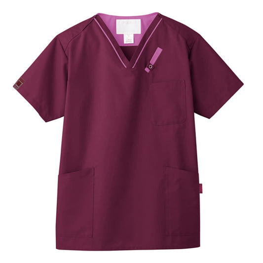 スクラブ（PANTONE） | メディカルウェア | 1枚 | 7042SC | ワイン×ラディアントオーキッド