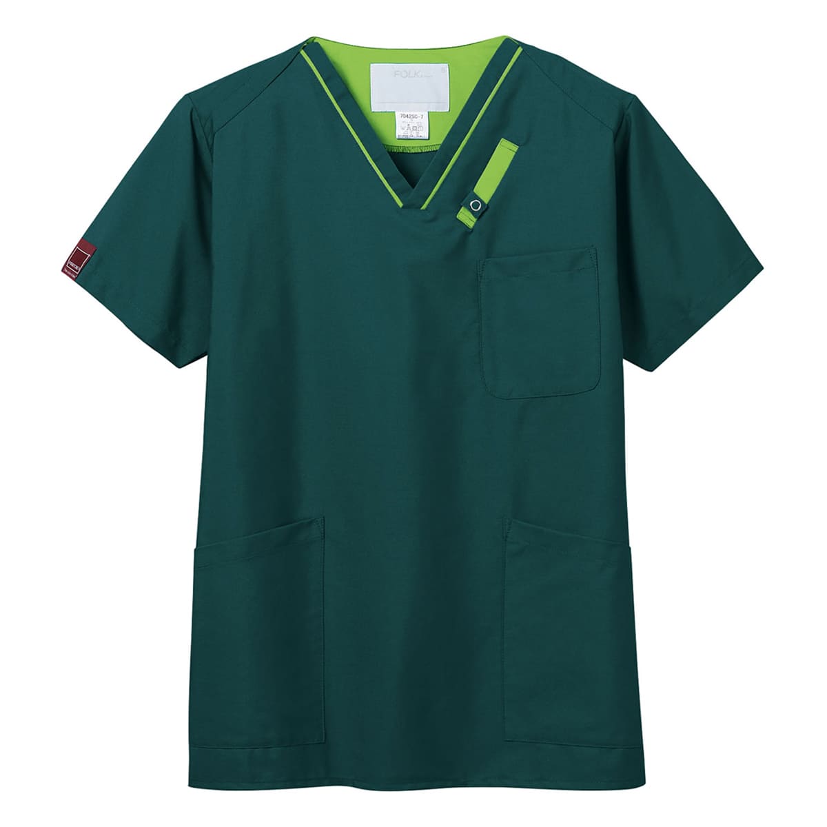 スクラブ（PANTONE） | メディカルウェア | 1枚 | 7042SC | モスグリーン×グリーナリー