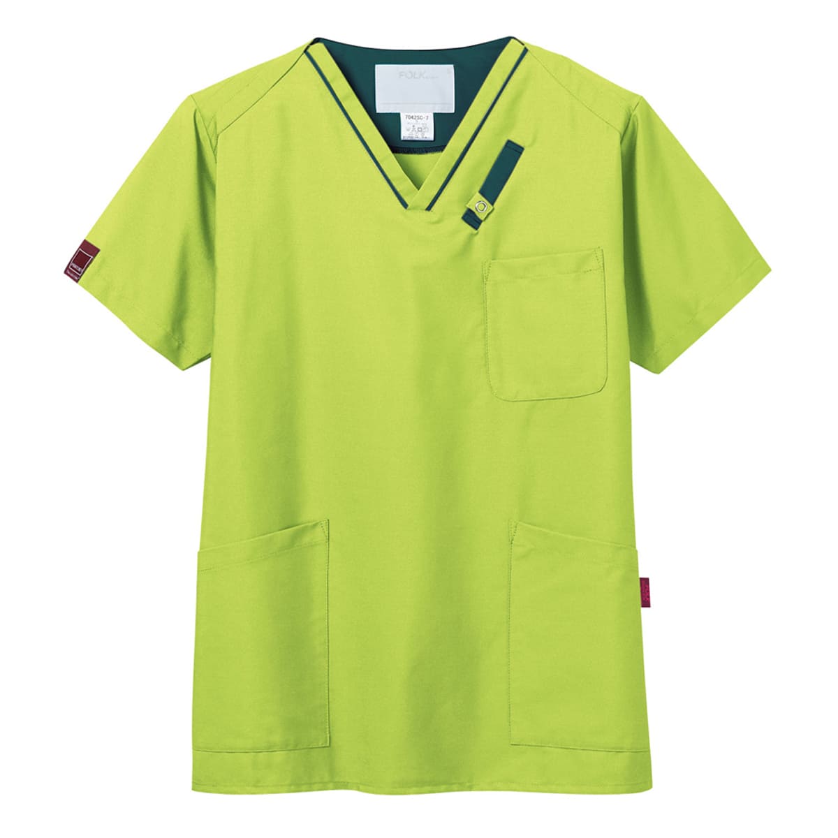 スクラブ（PANTONE） | メディカルウェア | 1枚 | 7042SC | ライム×モスグリーン