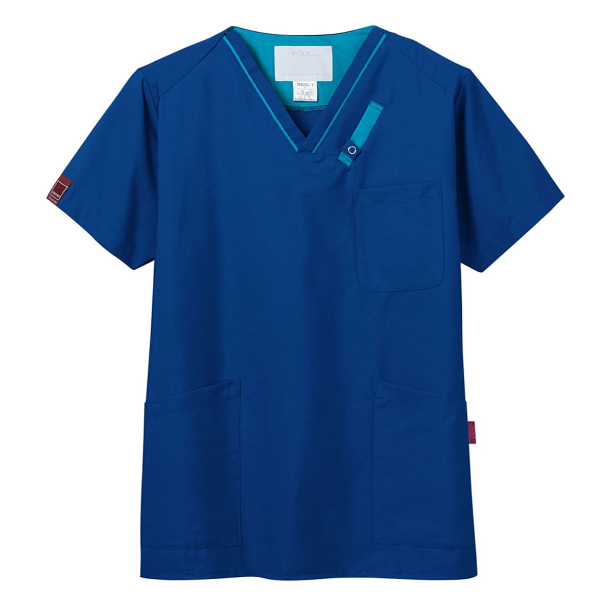 スクラブ（PANTONE） | メディカルウェア | 1枚 | 7042SC | ネイビー×ターコイズ