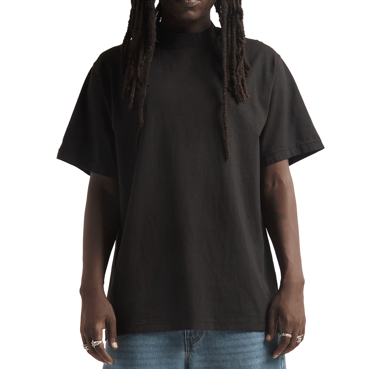 shaka wear 7.5OZ MAX HEAVYWEIGHT GARMENT DYE SHORTSLEEVE | メンズ | 1枚 | G-DYE_S_S | BLACK
