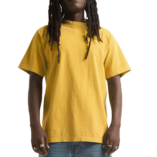 shaka wear 7.5OZ MAX HEAVYWEIGHT GARMENT DYE SHORTSLEEVE | メンズ | 1枚 | G-DYE_S_S | MUSTARD
