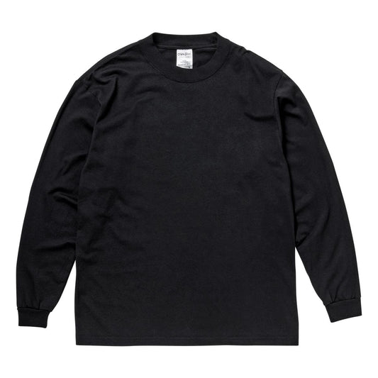 7.5oz ガーメントダイ ロングスリーブTシャツ | ビッグサイズ | 1枚 | SHGDLS | ブラック