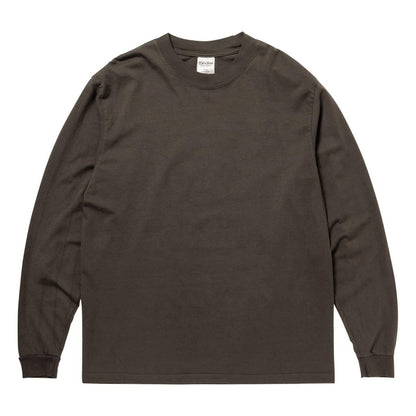 7.5oz ガーメントダイ ロングスリーブTシャツ | ビッグサイズ | 1枚 | SHGDLS | モカ