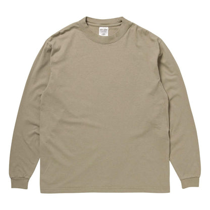 7.5oz ガーメントダイ ロングスリーブTシャツ | ビッグサイズ | 1枚 | SHGDLS | オートミール