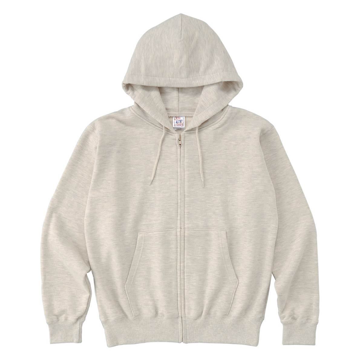 レギュラーウェイトスウェット ジップパーカ | ビッグサイズ | 1枚 | SZ2251 | ヘザーグレー