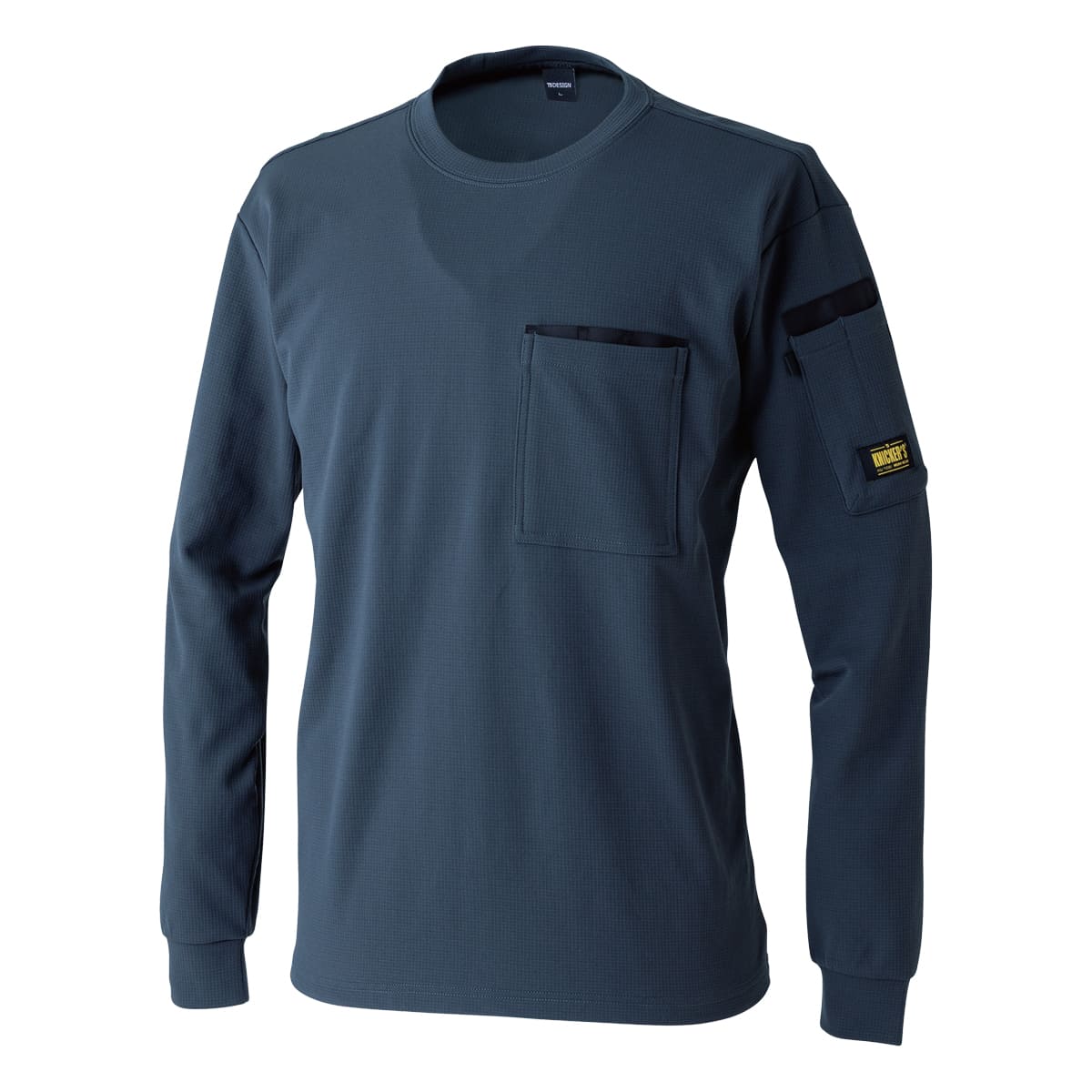 ニッカーズドライワッフルロングスリーブＴシャツ | ユニフォーム | 1枚 | 55350 | チャコールグレー