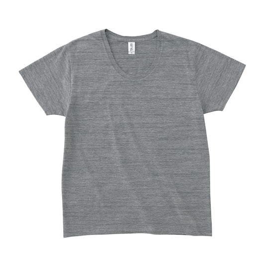 スリムフィット UネックＴシャツ | メンズ | 1枚 | SFU-114 | ヘザーグレー